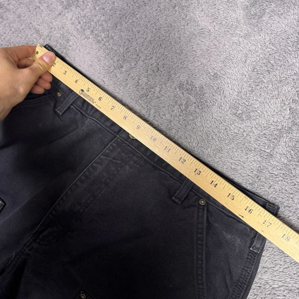 Carhartt B136 Men 34x26 Carpenter Double Knee Pant Loose Utility Canvas Thrashed